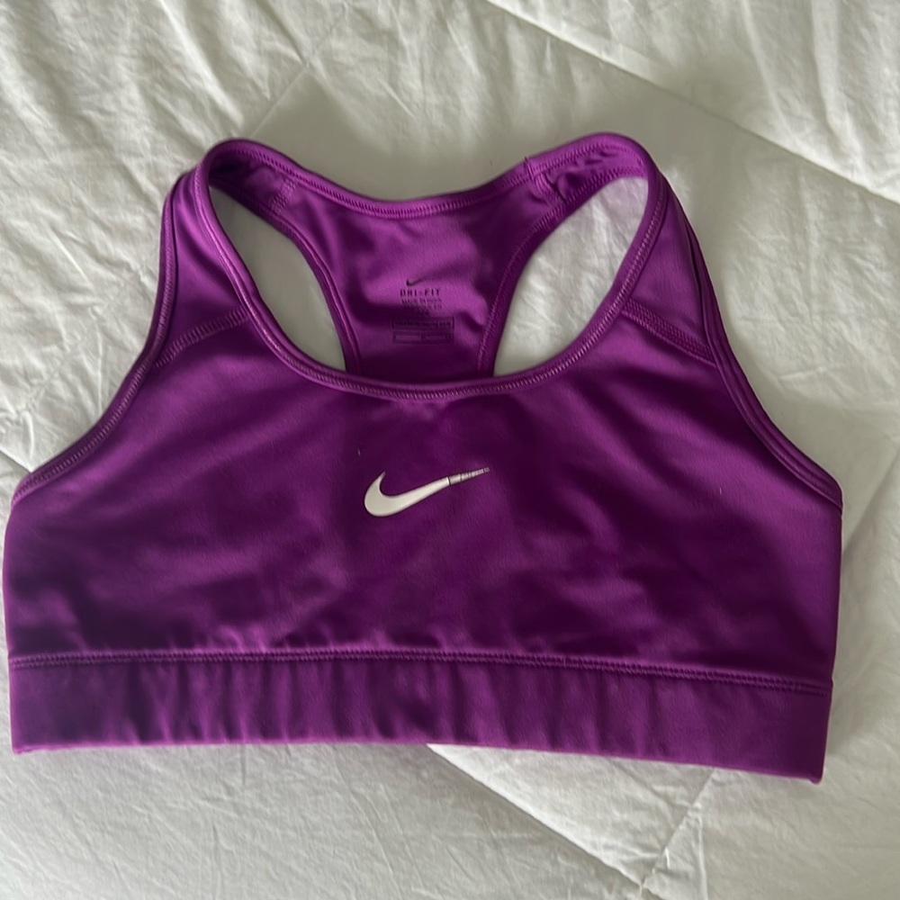 NIKE purple sports bra size small